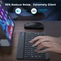 10 Inch Bluetooth Keyboard for IPad Android Tablet Smart Phone Ultra-thin External Charging Wireless Keypad. 