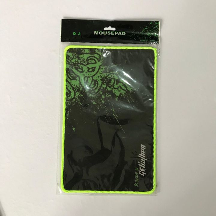 Gaming normal mouse pad with 3 different designs and highlight boarder