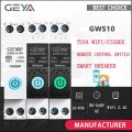 GEYA WiFi/ZigBee Smart Circuit Breaker MCB With Metering 63A DIN Rail for Smart Home Wireless Remote Control Switch by Tuya APP. 
