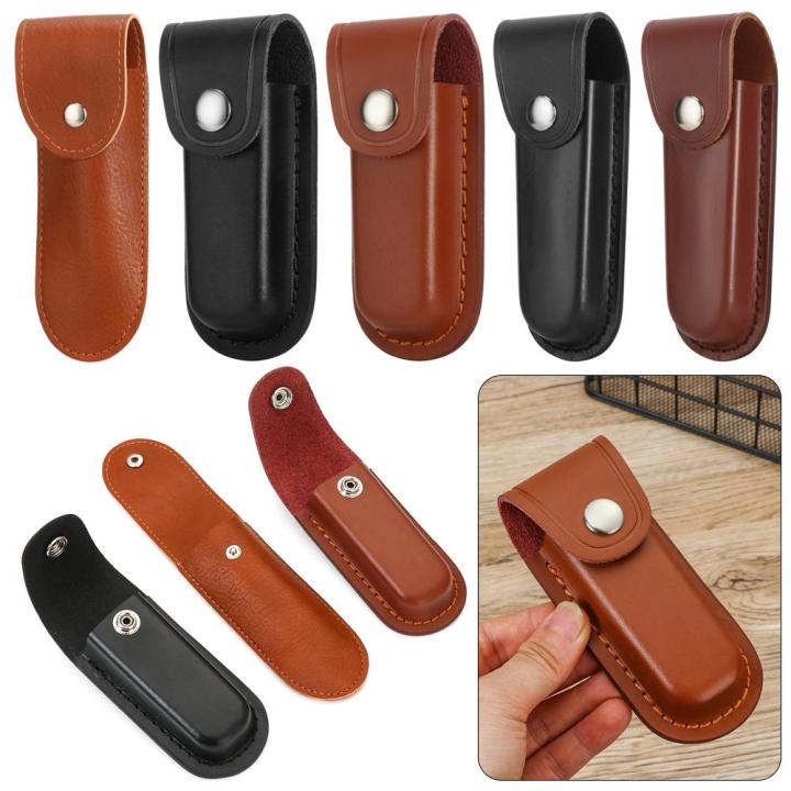 High%20Quality%20Leather%20Sheath%20Holder%20Knife%20Sheath%20Holster%20Camp%20Outdoor%20Carry%20Belt%20Loop%20Case%20Fold%20Knife%20Tool%20Flashlight%20Case%20-%20Image%202