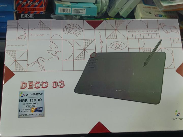 XP-Pen Deco 03 Wireless Digital Art Drawing Graphics Tablet