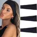 1PCS Sports Yoga Headbands for Women Non Slip Thick Womens Headband Boho Elastic Hair Bands for Women's Hair Sweat Head Band.