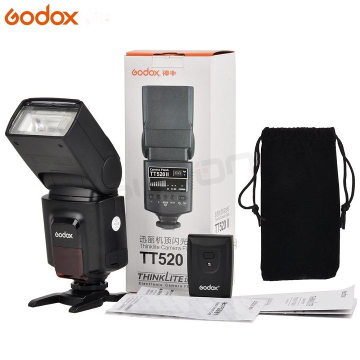 Godox TT520 II Flash with Trigger For Canon / Nikon / Sony Dslr Camera Flash