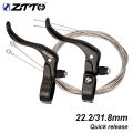 ZTTO Road Bike Brake Lever Road Fixed Gear Deputy Vice Brake Quick Release V Brake Handle QR Lever For 22.2 31.8mm Handlebar. 