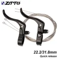 ZTTO Road Bike Brake Lever Road Fixed Gear Deputy Vice Brake Quick Release V Brake Handle QR Lever For 22.2 31.8mm Handlebar.