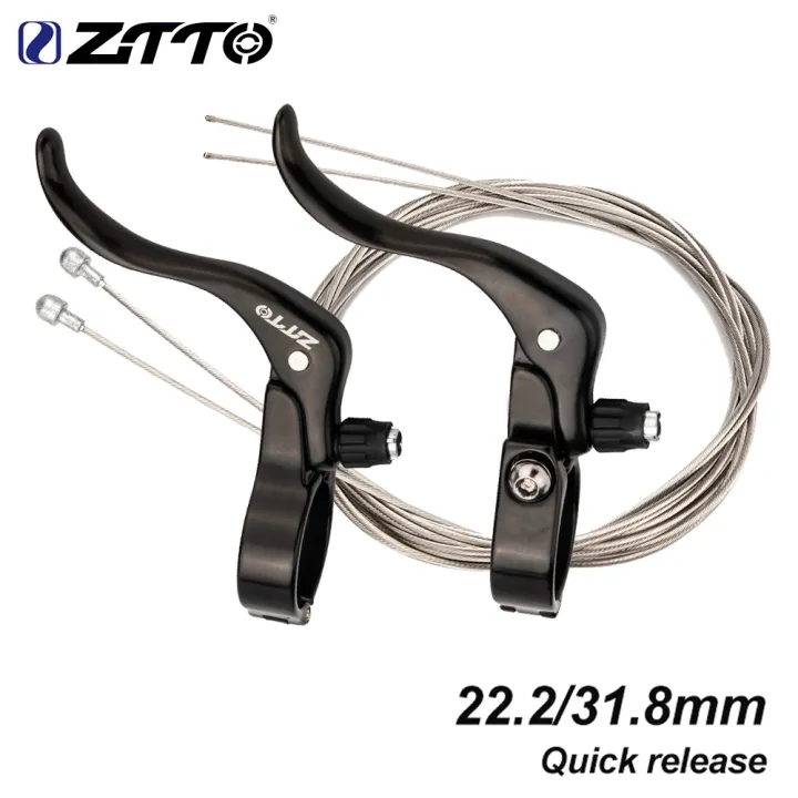 ZTTO Road Bike Brake Lever Road Fixed Gear Deputy Vice Brake Quick Release V Brake Handle QR Lever For 22.2 31.8mm Handlebar