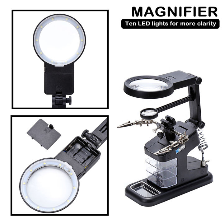 Welding%20Magnifying%20Glass%20with%2010%20LED%20Light%20Auxiliary%20Clip%20Magnifier%20Manual%20Welding%20Soldering%20Stand%20Fixed%20Repair%20Tool%20-%20Image%202