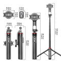 C20 Magnetic Selfie Stick Tripod for iPhone 12-16 Pro Max Travel Stand with Magsafe Phone Clamp for Android Smartphone. 