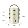 Miyo food Bento stainless steel bento box Portable 2 layer 3 layer 4 layer. 