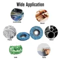 Poly Strip Disc Abrasive Wheel Paint Rust Remover Clean Grinding Wheels For Motorcycles Durable Angle Grinder Car 100/115/125mm. 