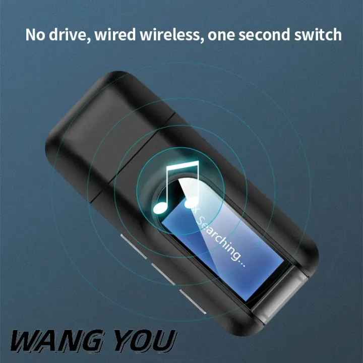 USB%20Bluetooth%205.0%20Audio%20Transmitter%20Receiver%20LCD%20Display%203.5MM%20AUX%20RCA%20Stereo%20Wireless%20Adapter%20Dongle%20For%20PC%20TV%20Car%20Headphones%20-%20Image%203