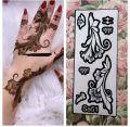 Full Hand Mehndi Stencil Design Full Hand Set | Henna Tattoo Stencil for Women, Girls and Kids | Easy to use in just 4 Steps | Mehandi stickers. 