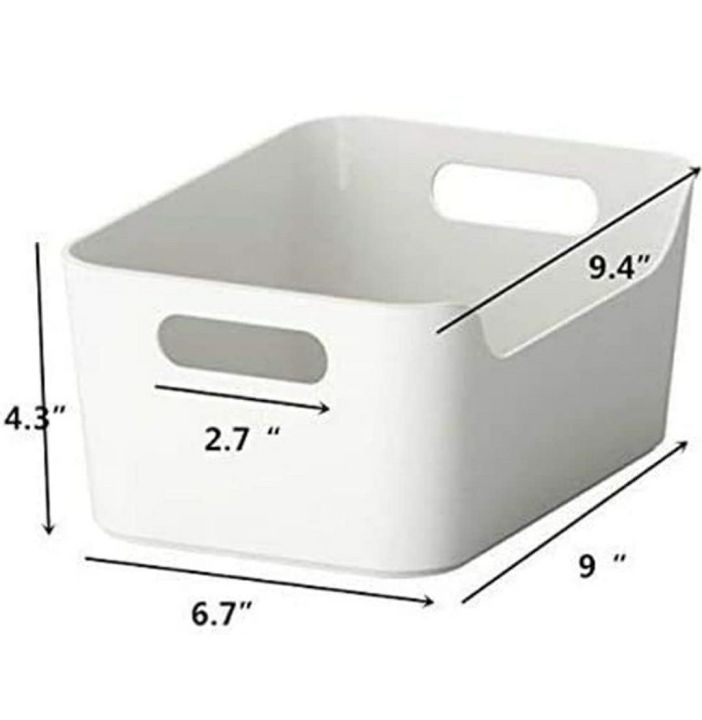 IKEA 301.550.19 VARIERA Convenient Kitchen Open Storage Box, High Gloss White, Easy to Carry and Take Out of Your Kitchen Drawers or Shelves Since it Has Two Grip-friendly Handles See less