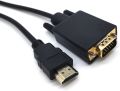 HDMI to VGA Adapter Cable, 6Ft/1.8m Gold-Plated 1080P HDMI Male to VGA 15 Pin Male Active Video Converter Cord Support PC, DVD Player, Laptop, Monitors, Projector.