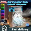 3 In 1 Fan AIr Conditioner Household Water Mist USB Fan Small Air Cooler LED Night Light Portable Humidifier Air Adjustment Fan.