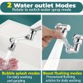 1080° Rotatable Faucet Extender Sprayer Head 2 Modes Universal Bathroom Tap Extend Adapter Aerator.