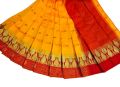 Yellow colour gaye holud saree/halfsilk jamdani saree/yellow colour jamdani saree. 