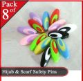 plastic safety clips for scraf / burka fancy Hijaab pins for stroller 4 |8 |12 pcs. 