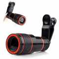 Stylish 12x Zoom lens for mobile phone universal camera zoom lens for all android and iphone. 