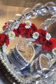 engagement ring platter/engagement ring holder/customize  ring holder/ring holder/silver cage shaped ring platter-without LED. 