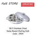 Stainless Steel Round Chafing Dish/Buffet/Kenduri/ Catering Set with Lid. 