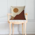 1PC Abstract Boho Sunset Sunrise Sun and Moon Rainbow Landscape Decorative Pillow Cover Cushion Case,Home Sofa Bed Couch Decor. 