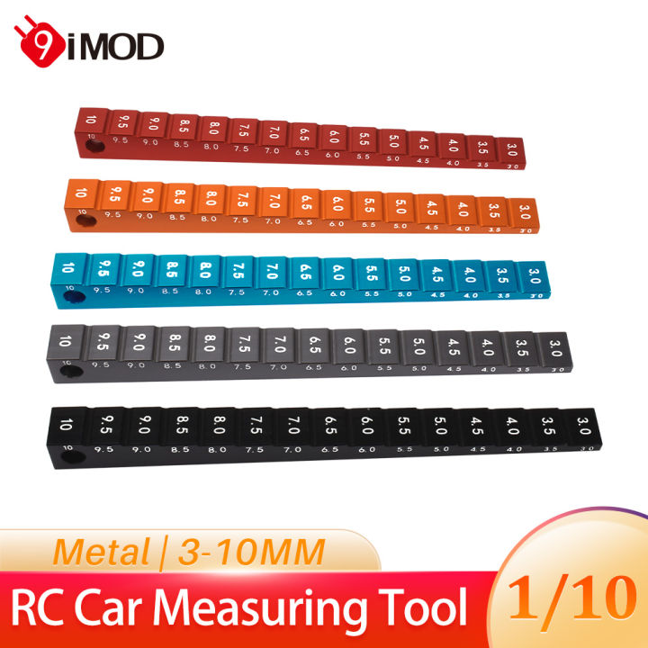 Car Shape Ruler 9IMOD RC Car Height Ruler Chassis Droop Gauge 3-10MM Shunting Ruler ...