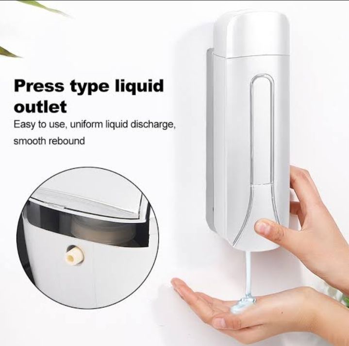Soap Dispenser white 350ml with wall mounted bracket