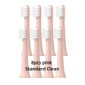 8PCS Toothbrush Replacement Heads for Mijia T100 Mi Smart Electric Toothbrush Replacement Head White/Pink.