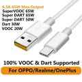 100% REALME & OPPO Super Vooc&SUPER DART   Charging & Data Sync Cable For  - Type C Cable.. 