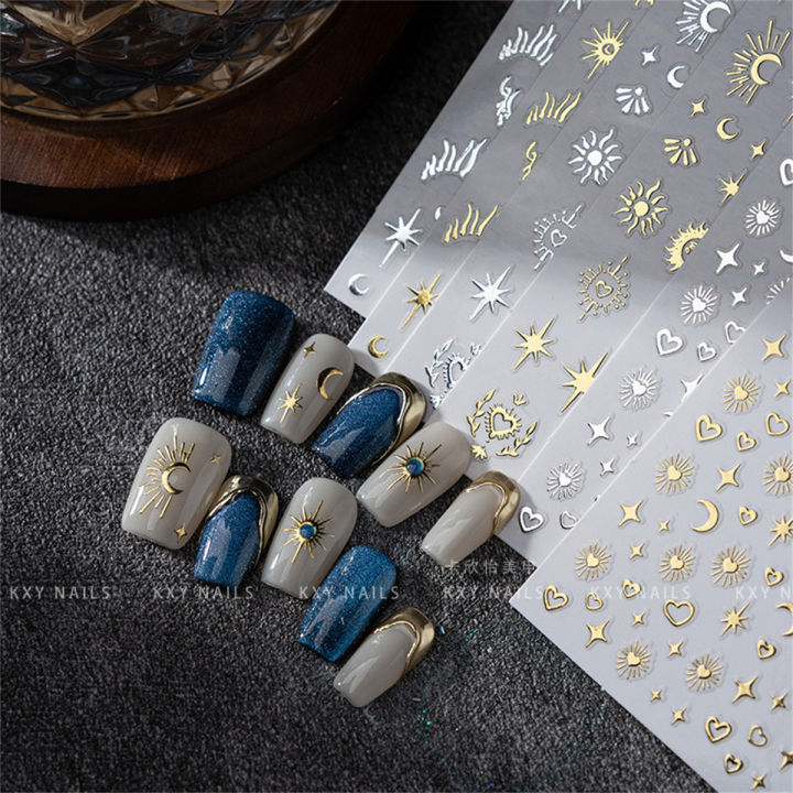 Random%205pcs%20Gold%20Silver%20Nail%20Art%20Decal%20Stickers%20Mixed%20Shapes%20Design%20Self-adhesive%20Sticker%20Acrylic%20Manicure%20Decorations%20Accessory%20-%20Image%202