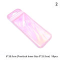 50pcs/Packs Resealable Holographic Bags Cute Eyelash Packaging Bags For Lip Gloss Lash Foil Small Ziplock Bags. 