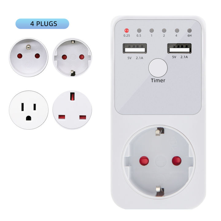 Multifunction Timer Socket UD02 Timer Surge Protector Outlet Voltage ...