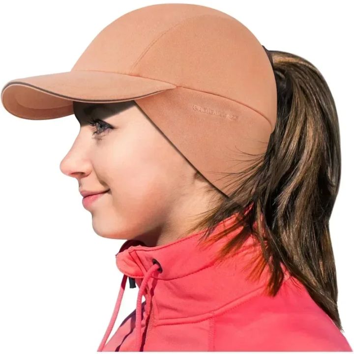GADIEMKENSD%20Women's%20Winter%20Fleece%20Ponytail%20Hat%20Reflective%20Baseball%20Cap%20with%20Drop%20down%20Ear%20Warmers%20Golf%20Sports%20Cap%20M24%20-%20Image%208