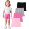 Summer Girls Three-Point Safety Pants Leggings Basic Solid Elastic Waist Shorts Matching Dress Skirts Shorts for 5-13years.