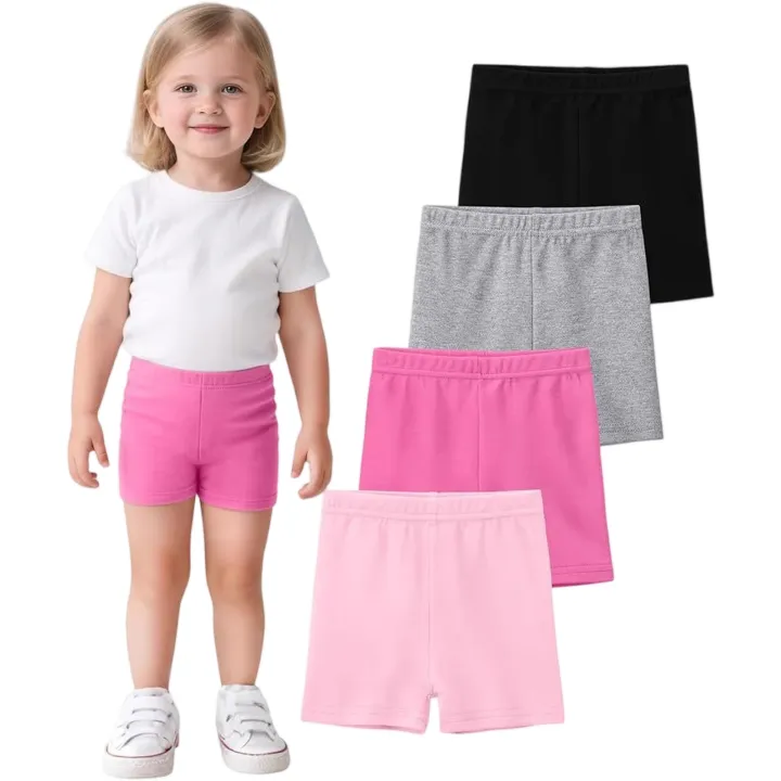 Summer%20Girls%20Three-Point%20Safety%20Pants%20Leggings%20Basic%20Solid%20Elastic%20Waist%20Shorts%20Matching%20Dress%20Skirts%20Shorts%20for%205-13years%20-%20Image%202