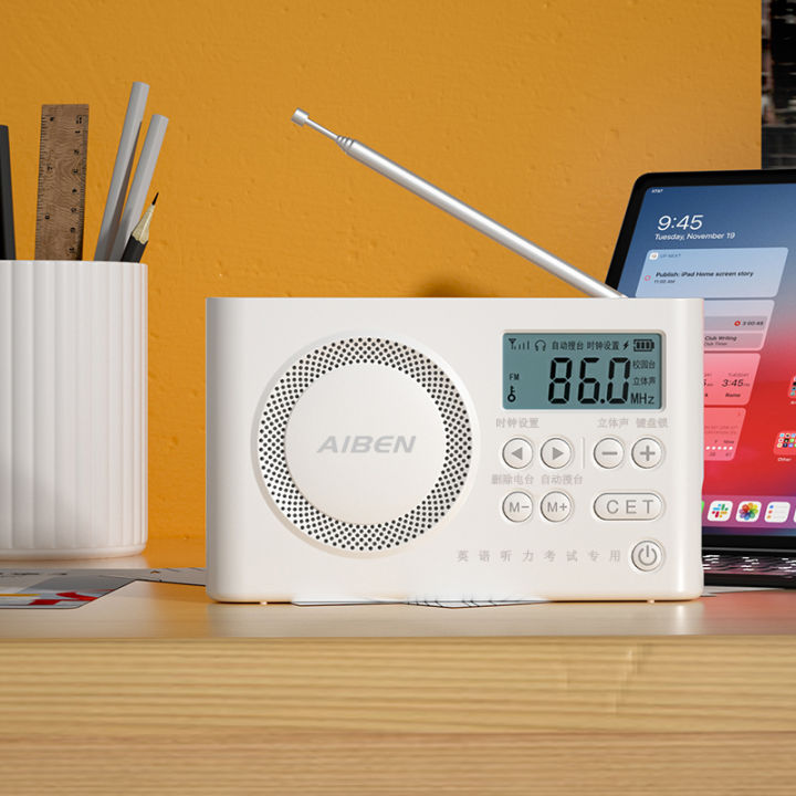 AIBEN%20C5S%20Mini%20Portable%20Radio%20Handheld%20Rechargeable%20Digital%20FM%20USB%20Charging%20Port%20Device%20Speaker%20-%20Image%204