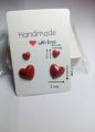 Latest trendy earrings heart resin earrings for girls stylish new korean earrings jewellery. 