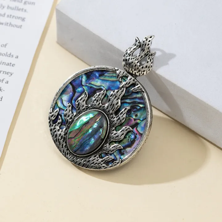 1pc%20Natural%20Shell%20Abalone%20Round%20Shape%20Pendant%20Charms%20for%20DIY%20Women%20Men%20Necklace%20Jewelry%20Making%20Accessories%20-%20Image%205