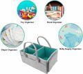 Baby Diaper Caddy Organizer bag Portable diaper caddy Baby diaper storage basket, Multi-compartment diaper bag, Travel diaper organizer bag, Large diaper caddy tote, Baby changing station organizer (Multicolor) (Pack of 1). 