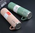 Hot and cool water Bottle with Glass Gift pack imported made Mat color. 