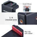 Ulanzi St07 Phone Holder, Spring-Type Mobile Phone Holder with Cold Shoe, 1/4 Thread to Connect to a Tripod, Microphone for Vlog.. 
