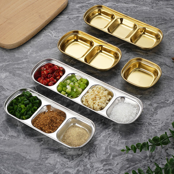 Stainless%20Steel%20Divided%20Dip%20Bowls%20Sauce%20Plate%20Seasoning%20Dipping%20Condiment%20Tray%20for%20BBQ%20Vinegar%20Spice%20Ketchup%20Salt%20Sugar%20Flavor%20-%20Image%204