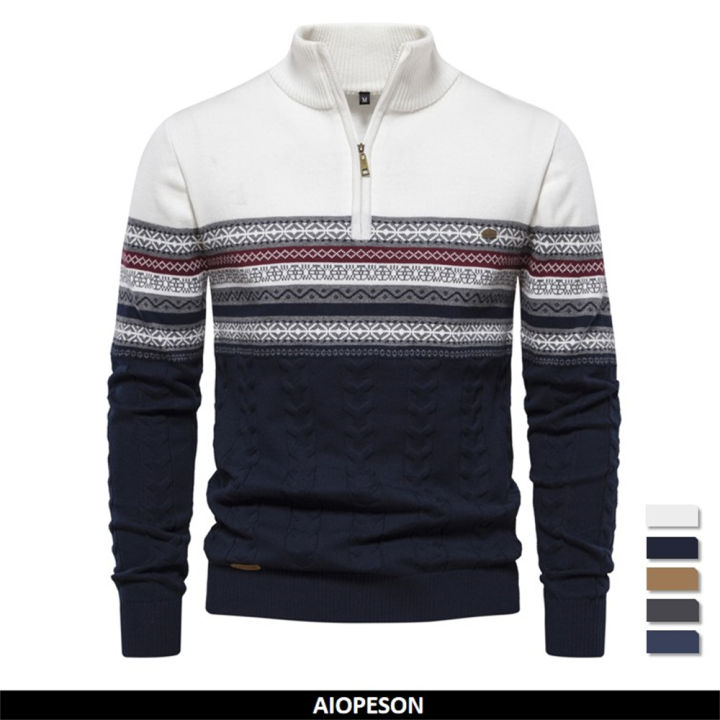 2023%20New%20Autumn%20High%20Quality%20Zipper%20Pullers%20Men%20Warm%20Winter%20Cotton%20Sweaters%20for%20Men%20Ethnic%20Patterns%20Casual%20Mens%20Sweater%20-%20Image%202