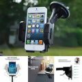 Heavy Duty Plastic Black Long Neck Car Mobile Phone Holder CZ 3115 with Adjustable Viewing Angle.