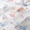Environmental Breathable Newborn Baby Cotton Gauze Printed Muslin Swaddle Blanket Baby Bath Towel. 