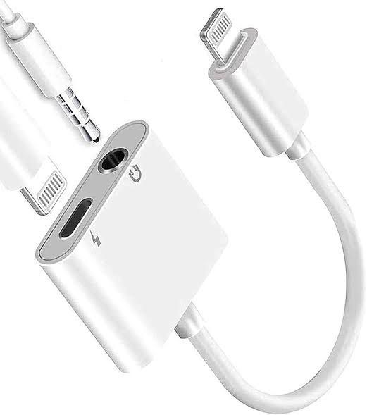 I phone 2 ni 1 3.5 mm type OTG Adapter charge audio converter