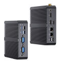 MSECORE fanless Industrial Computer IPC Mini PC Windows 11 Pro or Linux Ubuntu Intel N100 DDR4 RAM 2xCOM 2xLAN DP 2xHDMI. 