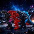 Planet Godzilla Action Figures 3 Colors Anime Figure Model Godzilla 16cm Soft Glue Monster Doll Statue Ornaments Children Toys. 