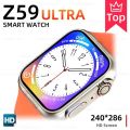 Z59 ultra Smart Watch Space Aiuminum Case 49MM-Black Strap RDFIT Wireless Charging 2022. 